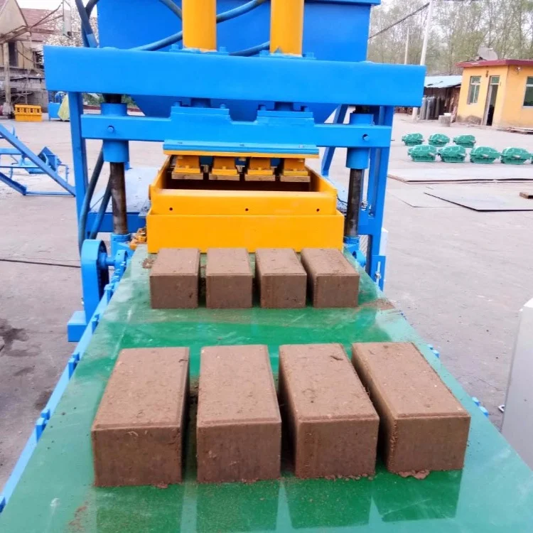LONTA LT4-10 Full Automatic hydraulic interlock hollow solid earth mud soil clay brick block making machine a brique