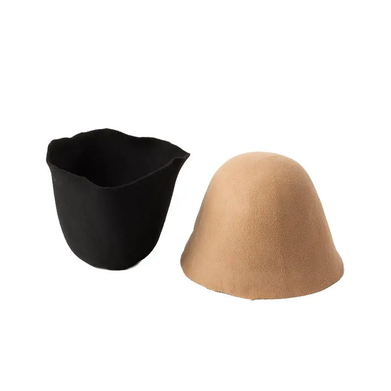 
china high quality cheap blank hoods hat body 100% wool felt hat cone hatbody 