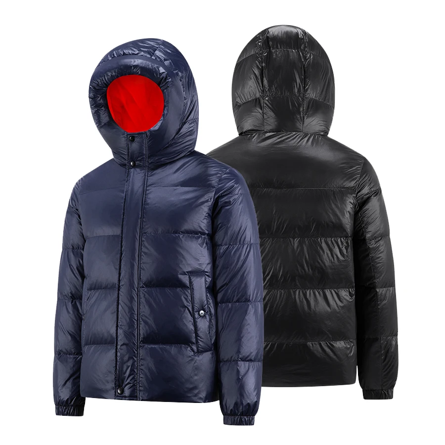 Winter Wholesale Custom High Quality Family Couple Dresses Design Hooded Feathers Down Bubble Bomber Jackets