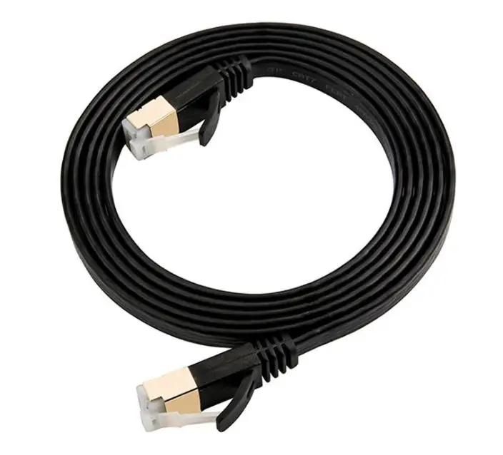 Плоская Лента CAT 10/9/8/7/6a/6/5e ethernet LAN Соединительный шнур с 4 парой 32awg неизолированный медный проводник