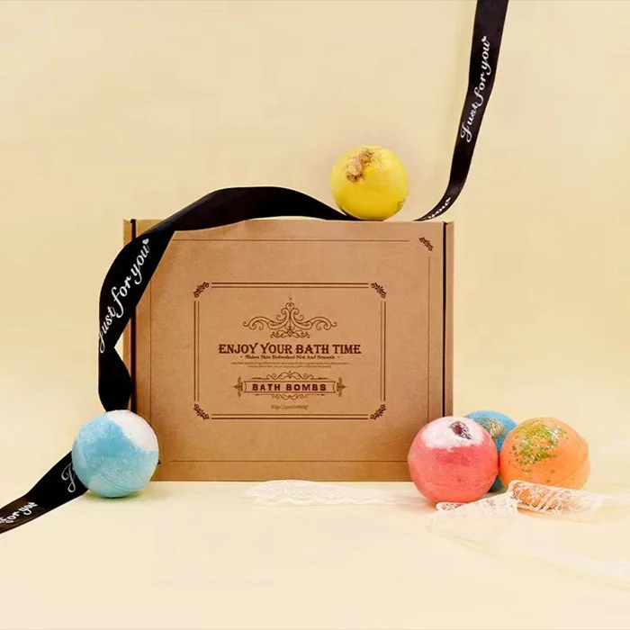 Private Label Best Selling Bath Bombs Gift Set Organic Bath Salts Colorful Bath Ball