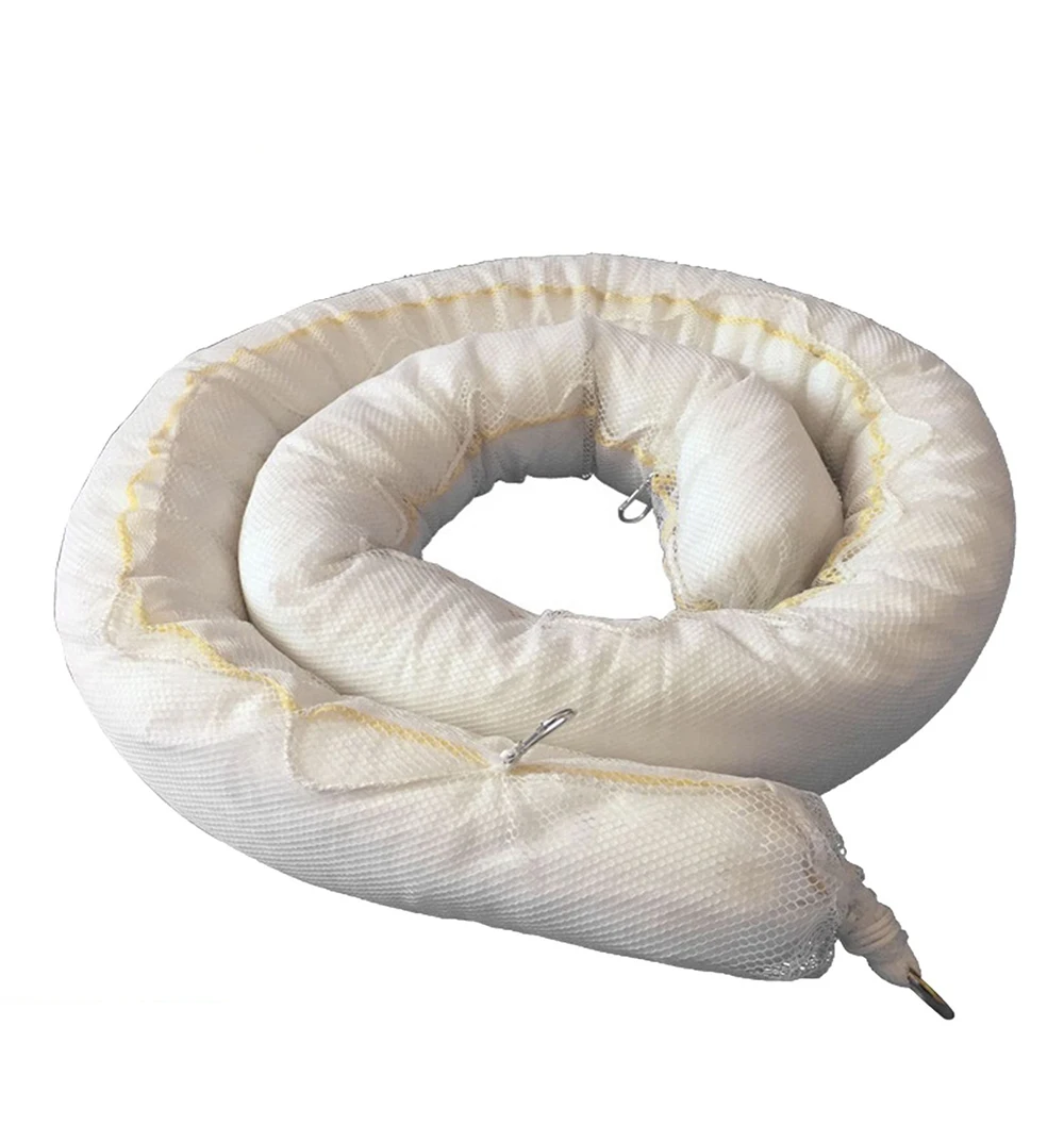 JUNENG White Oil Absorbent  Socks   Environmentally Friendly Dealing With Oil Spill