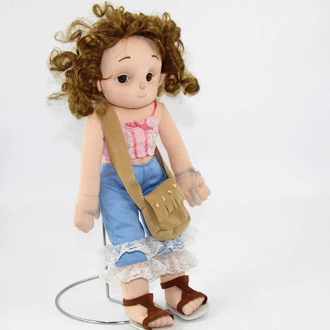 Good quality baby girl stuffed rag dolls for kids
