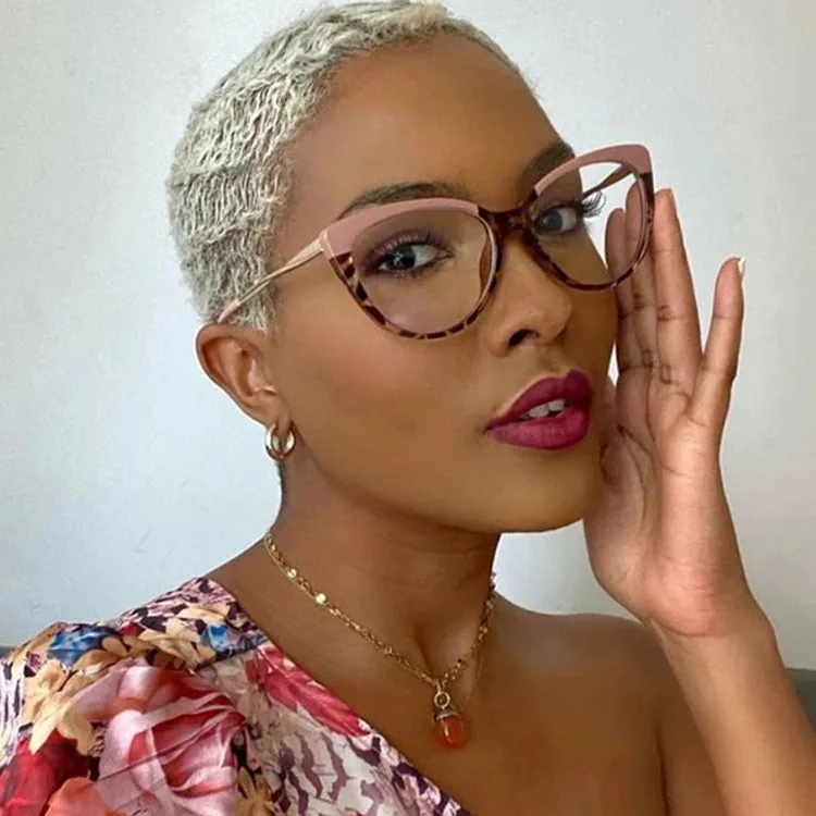 Hot Selling Metal Women Glasses Frame New Style Optical Eyeglasses Cat Eye Retro Anti Blue Light Female Eyewear Frame