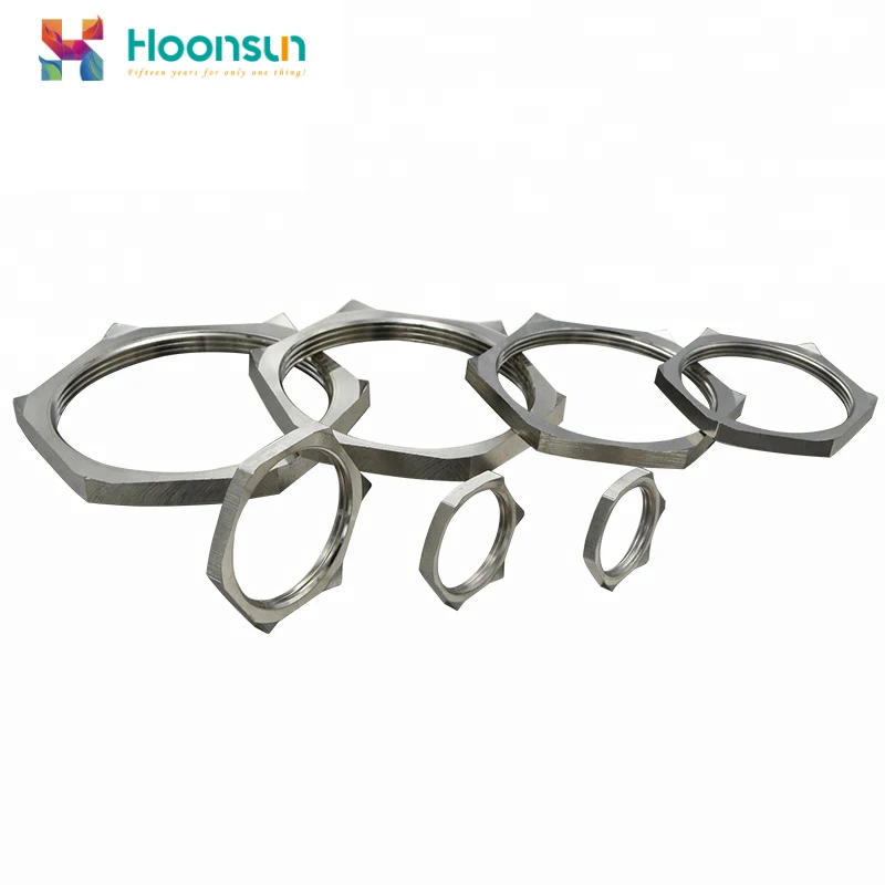 Metric PG G NPT Thread Brass Cable Gland EMC Lock Nut Types