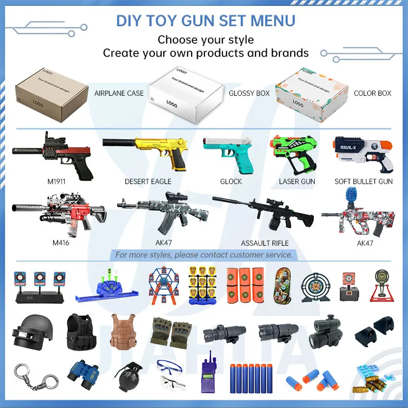 Foam Hand Gun Toy Blaster Gun Compatible with Ner Guns Foam Dart Wrist Band and Refill Soft Foam EVA Darts