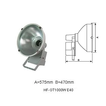 Aluminum Body Reflector Scatterer with IP65 Rating for HID Light Source 1500W spot light