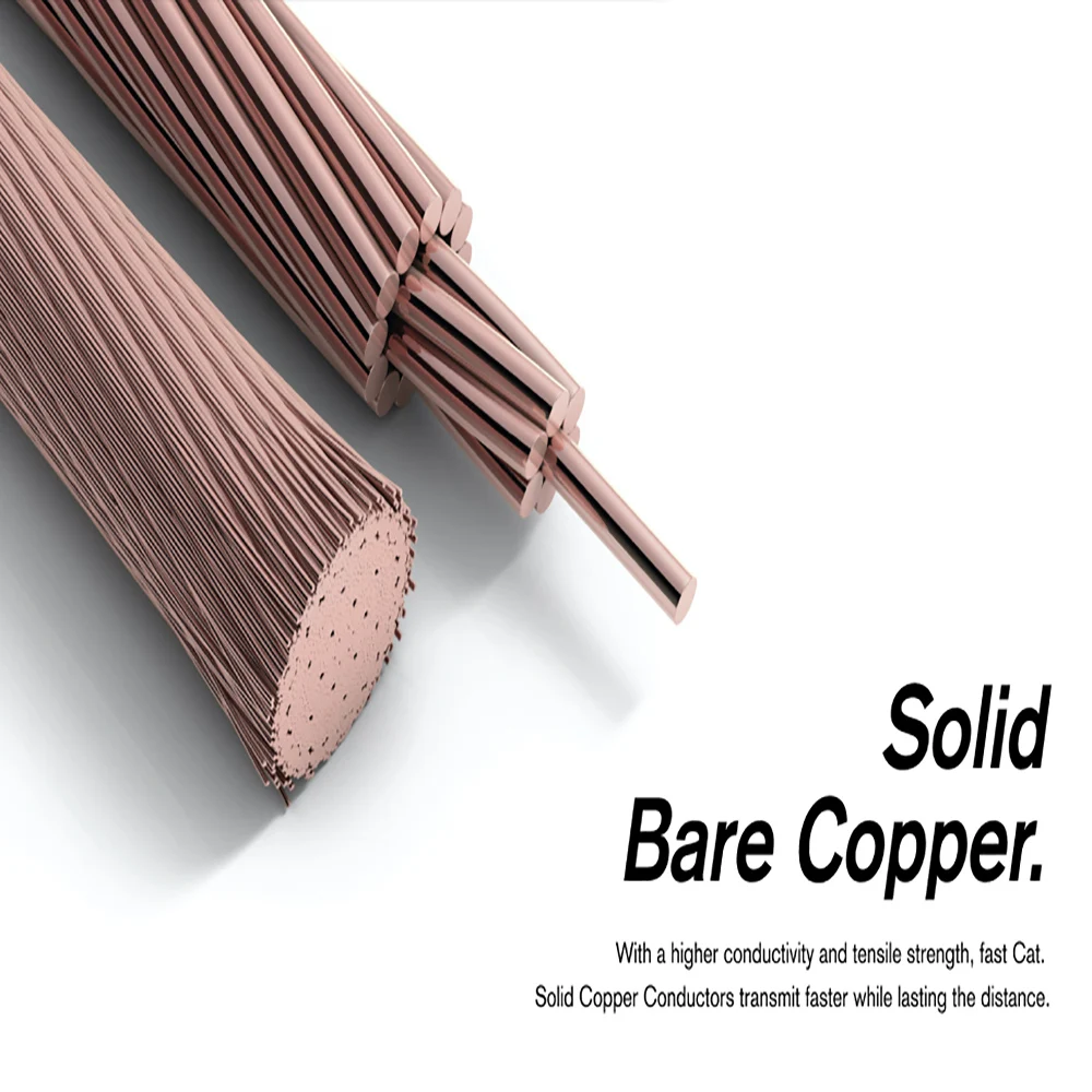 China Wholesale price  0.57mm 23 AWG 8 core Pure Copper network Category 6 CAT6 FTP cable with PVC Jacket