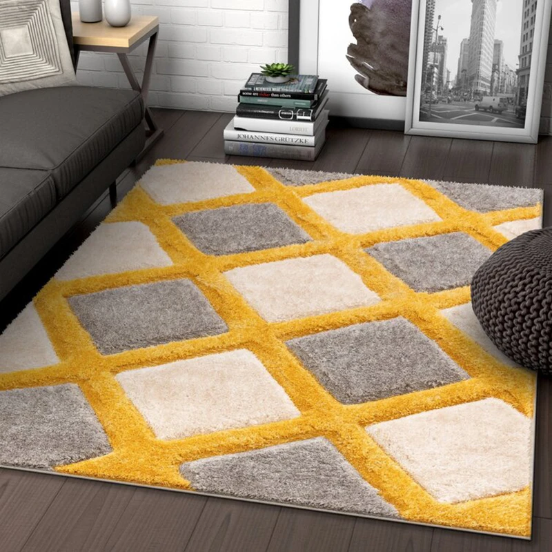 Rug Mat 3D Polyester Living Room Mat Shaggy Rug Carpet For Living Room