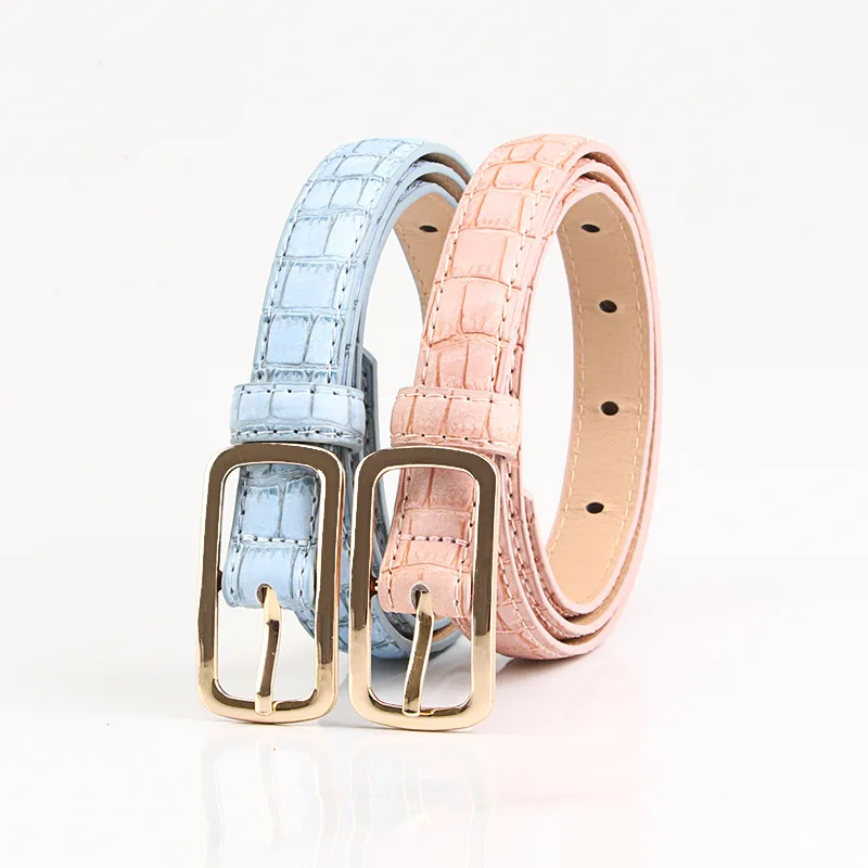 2cm wide PU Leather thin Belt for Women