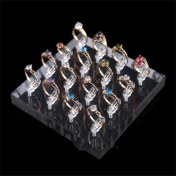 Wholesale clear Acrylic Ring Display Tray Custom case for Wedding