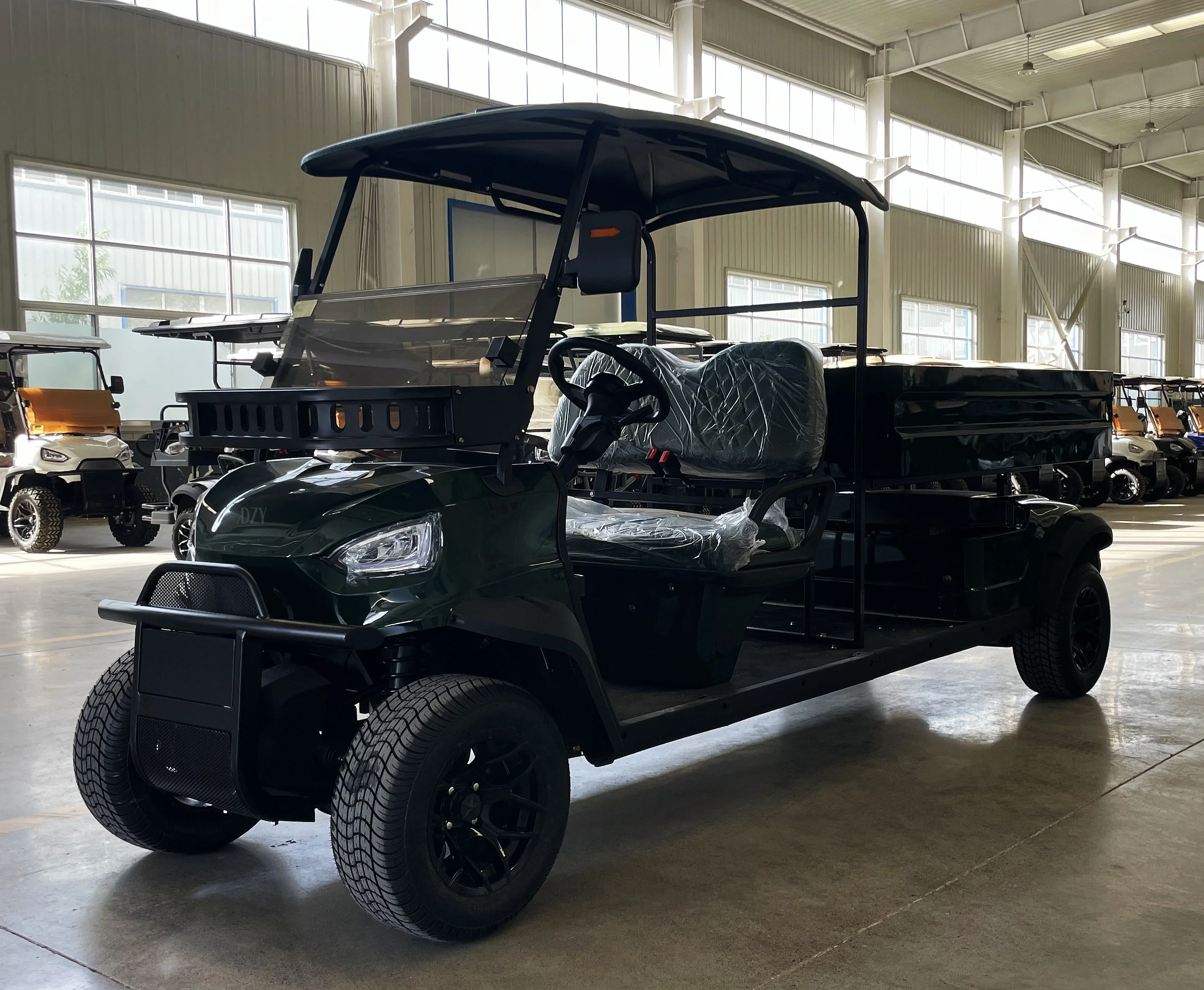 Electric Sightseeing Bus CE Approved 2-4 Seaters Electric Golf Cart with Lithium Battery