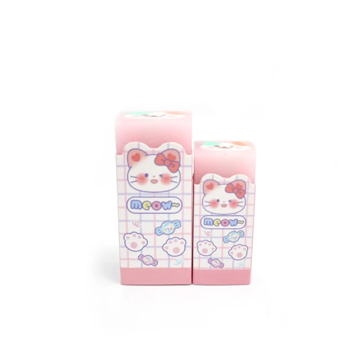 Hot customized eraser borrador kawaii cute school supplies wholesale girls eraser sets Unique Products For Stationary