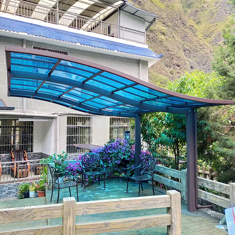 High Quality Exterior Aluminum Polycarbonate M Shape Outdoor Awing Tent Car Port Canopy