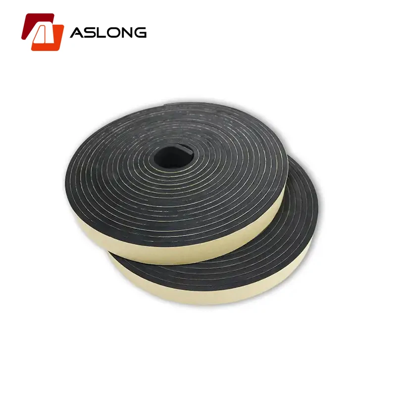 High density multi-purpose weatherstrip automobile air conditioner mounting glazing adhesive single sided NBR foam tape