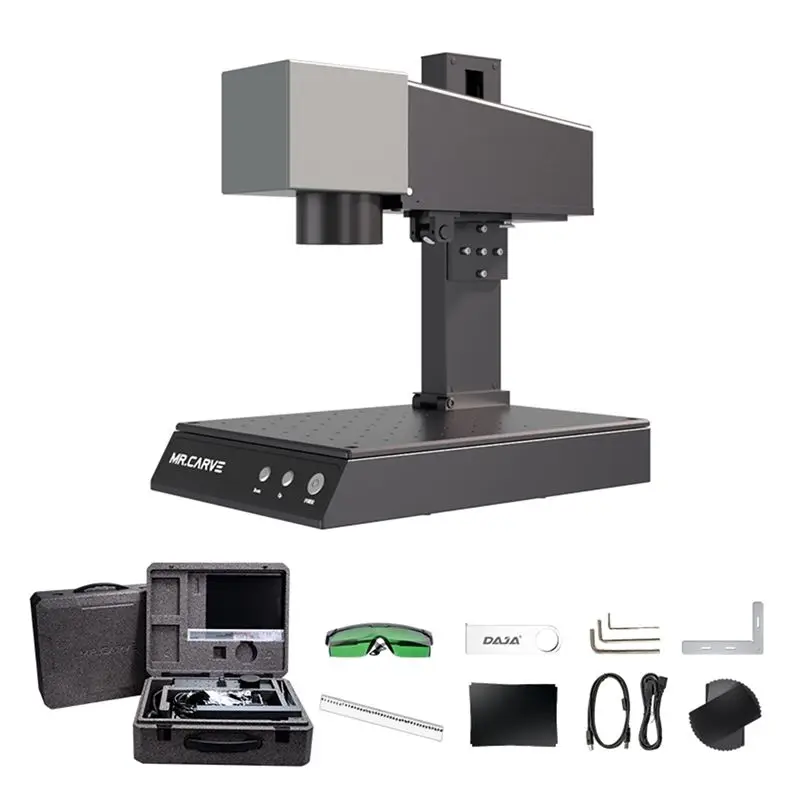 DAJA Mr Carve M1 Pro Metal Laser Engrave Machine Laser Carving Machine Dog Tag Jewelry Laser Carving Machine With Rotary Roller