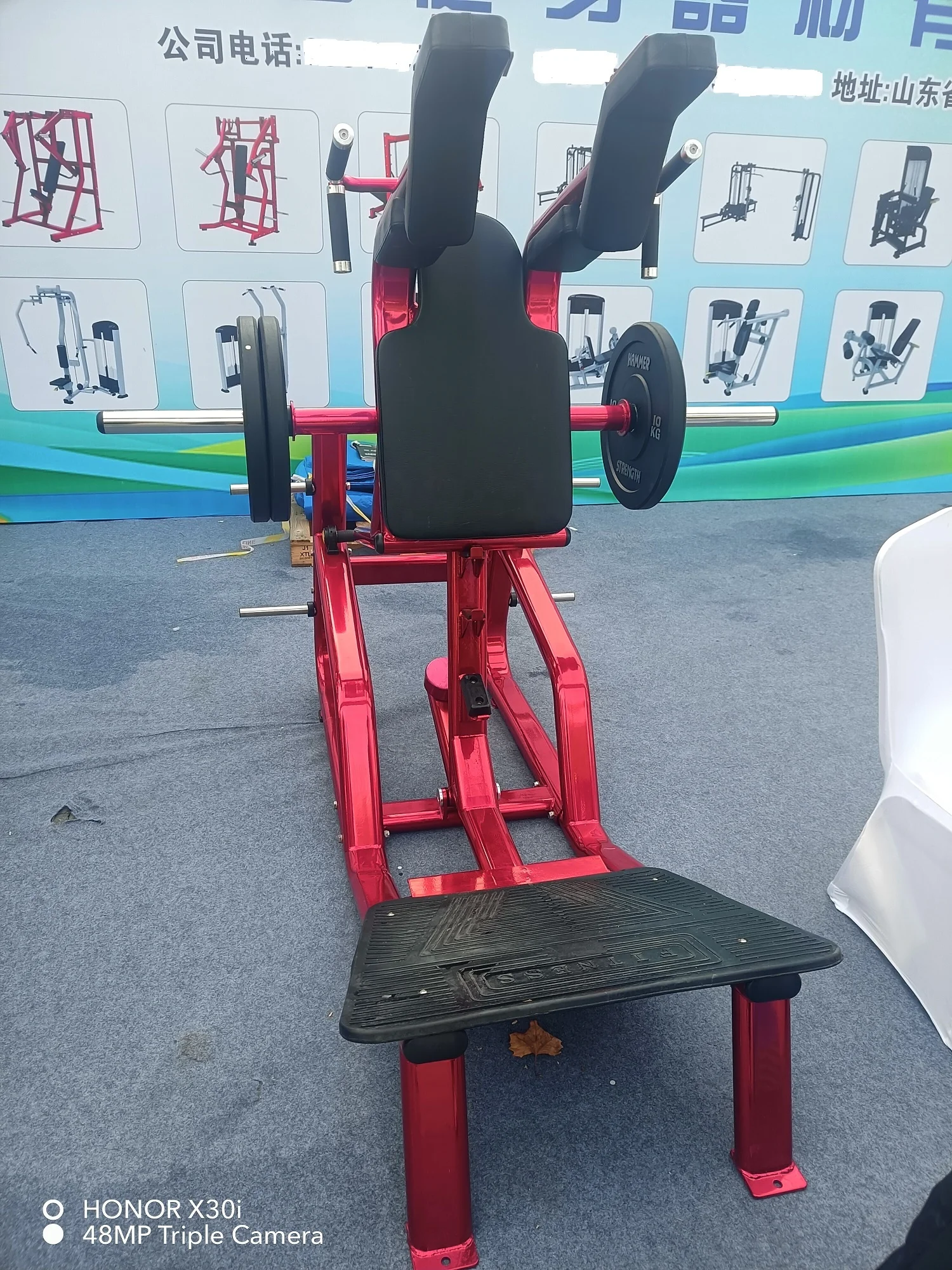 V-Squat Commercial Professional Gym Fitness Equipment Plate Loaded V Squat Machine Super Squat Machine