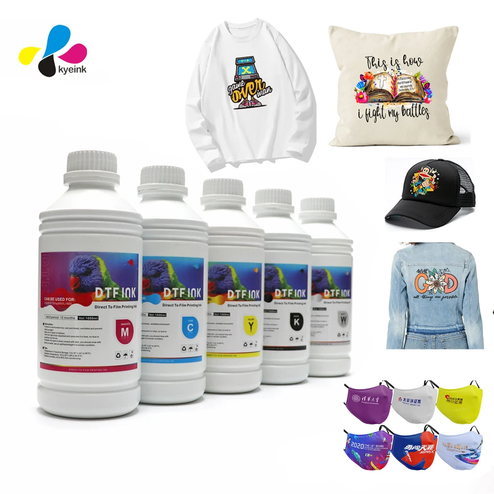 Wholesale Kyeink premium dtf inks for epson xp600 i3200  dtf ink 1000ml dtf white ink for epson l805 l1800 4720