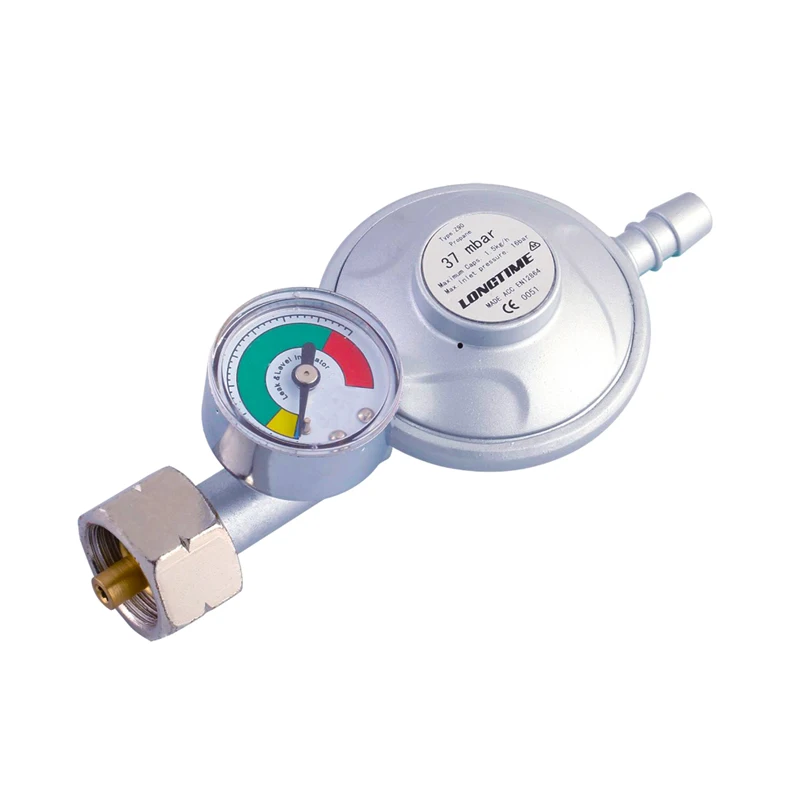 Zinc Alloy CE EN16129 Cylinder Pressure Reducing LPG Cooking Gas Regulator with Meter