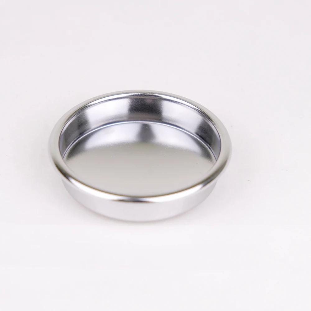 58mm Stainless Steel Manual Blind Filter Set for Espresso Coffee Maker Back Flush Basket with Plastic Insert for Tea