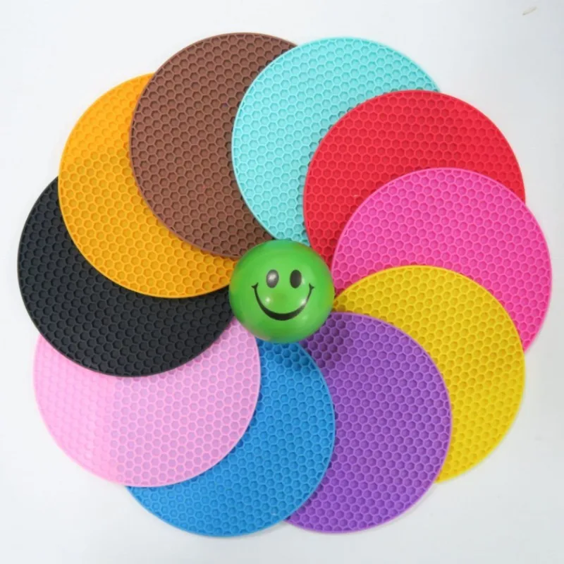 LFGB Hot Food Grade Silicone Baking Mat Pack 3 Honeycomb trivet mat