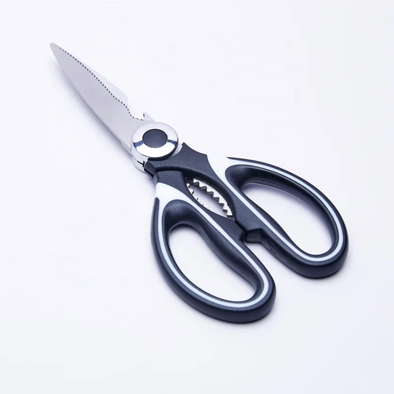Hot selling Heavy Duty Stainless steel kitchen multi-functional kitchen shears with kitchen scissors