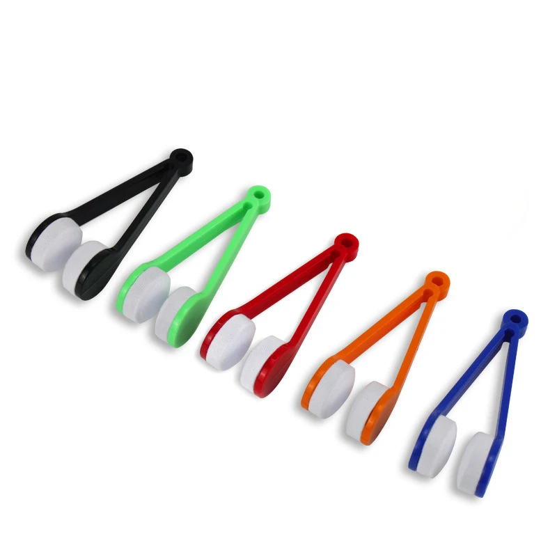 Portable Multifunctional Glasses Cleaning Rub mini microfiber spectacles eye glasses cleaner brush