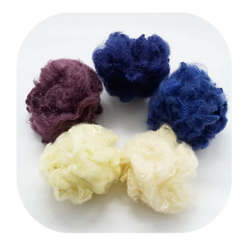 high quality 1.0D High Bukly Dyed Acrylic Fiber
