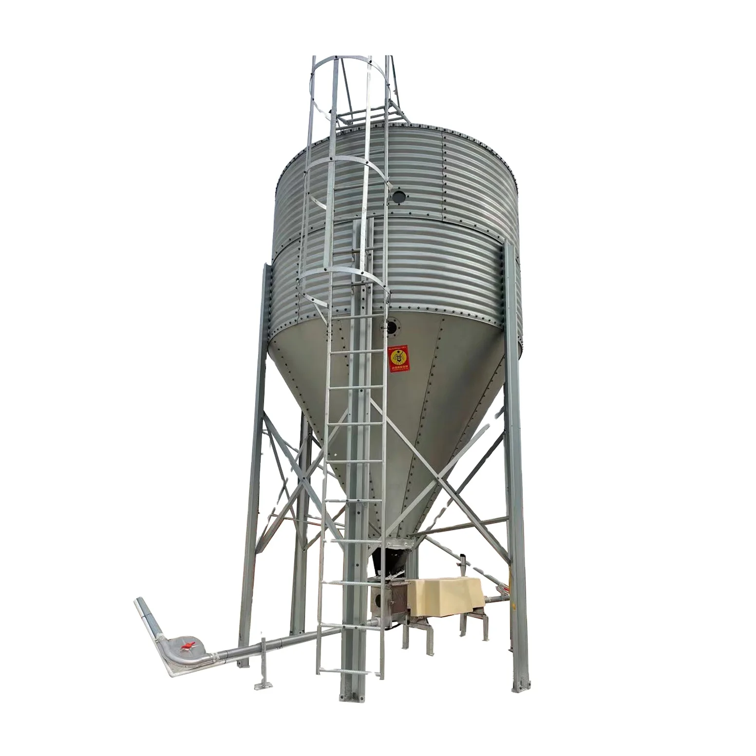 
Factory Supply High-Performance Double-Sided Galvanized Sheet Silo Grain Silo System silo de granos 