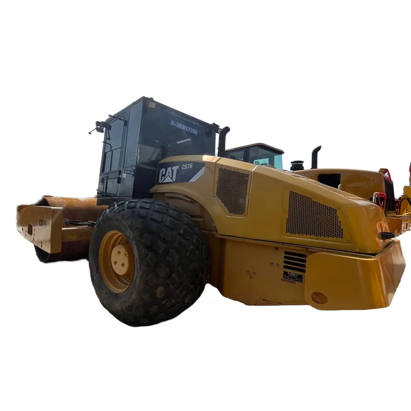 Хит продаж 16 тонн использованный Вибрационный уплотнитель CAT CS76 Подержанный с хорошим состоянием для продажи