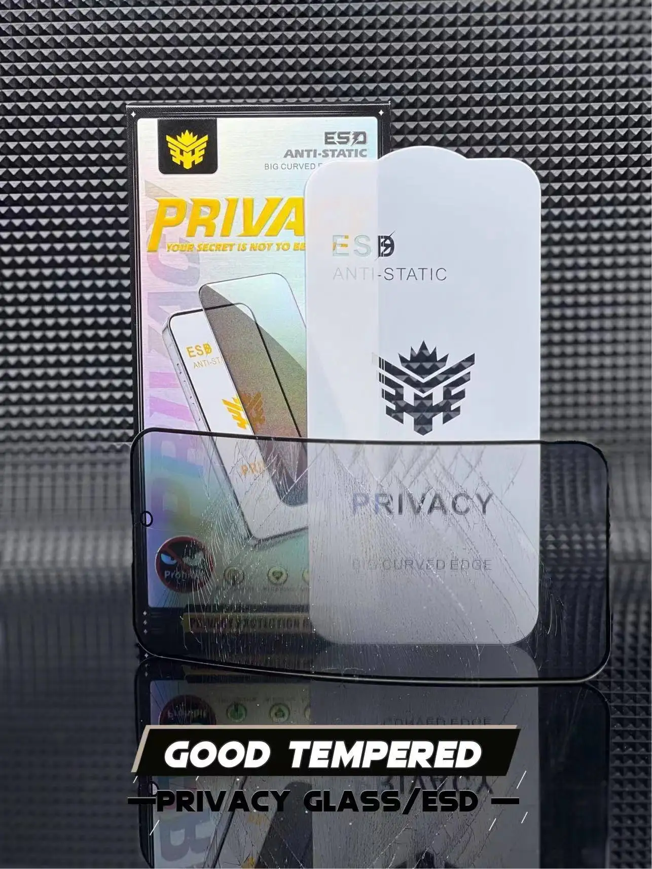 Popular mobile phone tempered film anti spy privacy screen protector for huawei for xiaomi for oppo