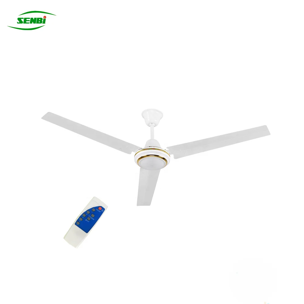 SENBI OEM BLDC motor fan 56 inch ACDC Solar Ceiling Fan With Remote control