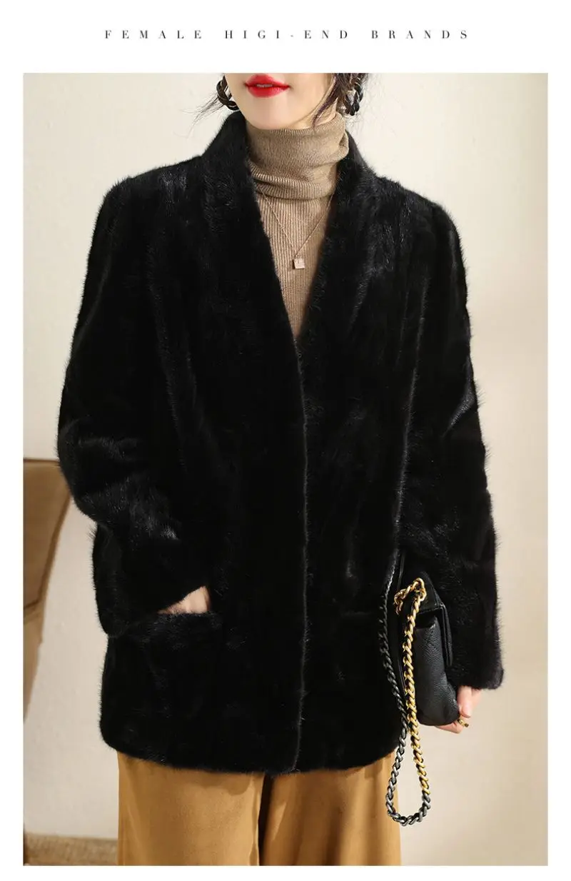 High quality wholesale 2022 New Winter Mink Coat Ladies Short Fur Coat