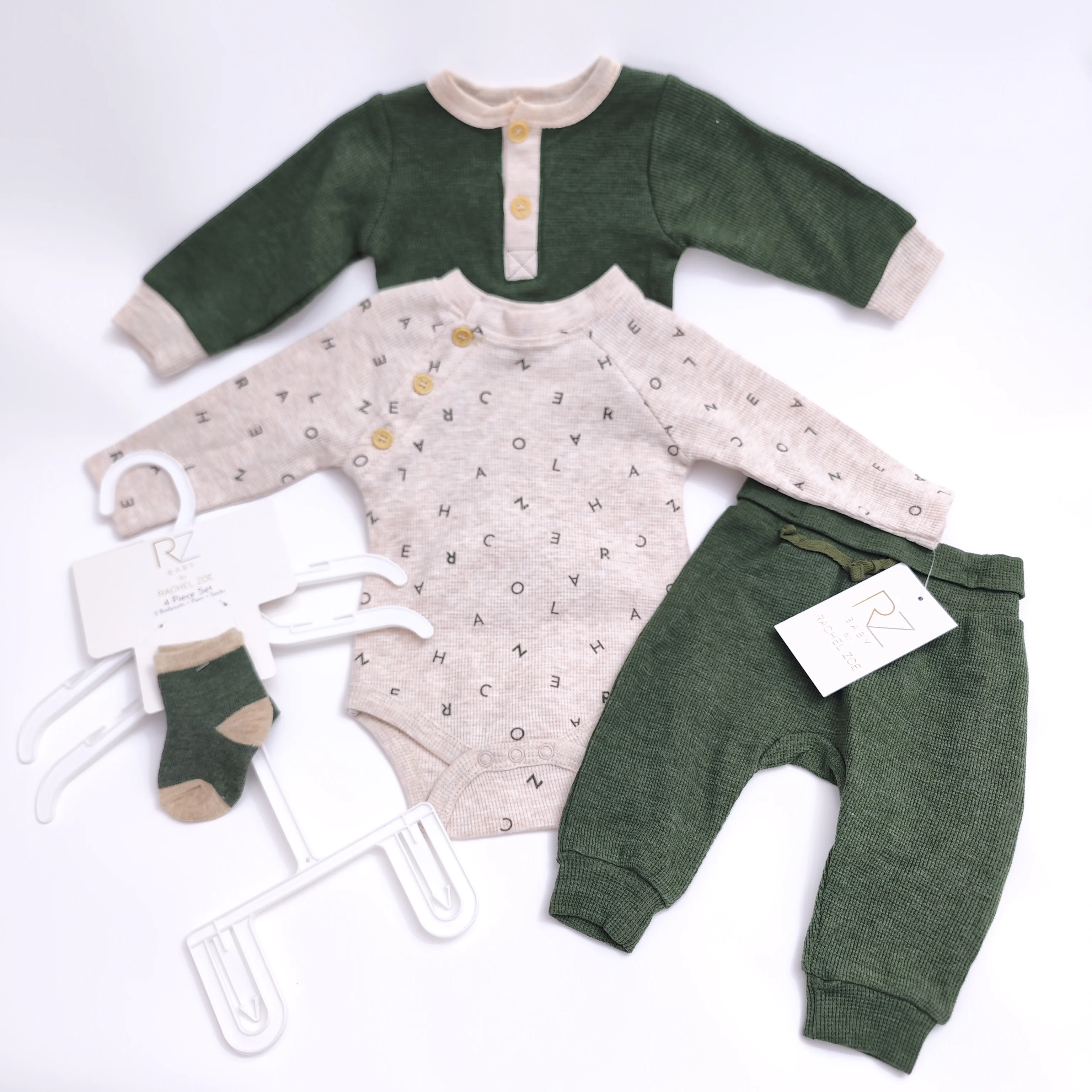 Autumn 4 Pcs Set Newborn Baby Girl Knit Sweater Kimono Cardigan Infant Knitted Daisy Sweater Pants Set with Beanie and Booties