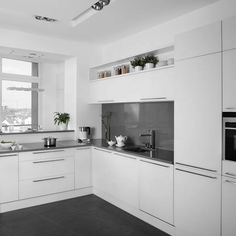 Vietnam Factory  Directly Modern Shaker Design Kitchen Cabinet Solid Wood Kitchen Furniture High Gloss Kitchen Cabinets