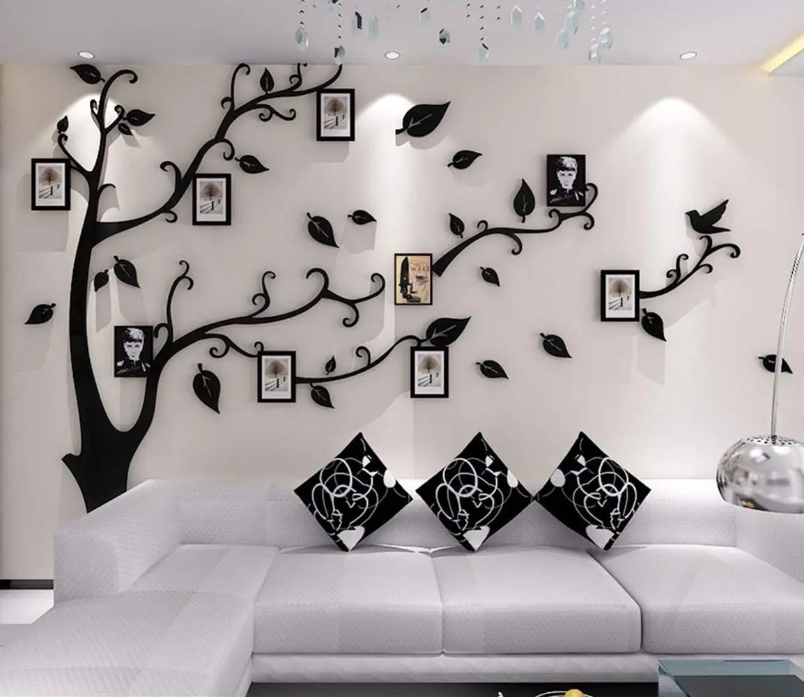 
3D Tree DIY Photo Frame Tree Wall Home Decor Decal Family Photo Frame Sticker Murals Wall Decor Wall Stickers modern 3D(S) 