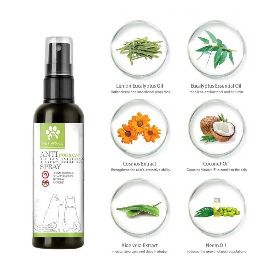 Haustierspray Pet Hair Spray Mosquito Lice Repellent Defend Customized