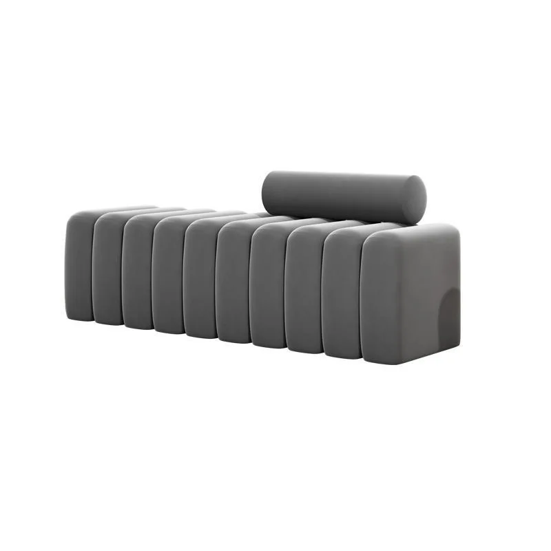 Latest Design Manicure Waiting Area Soft Sofa Nail Beauty Salon Gold And Pink Reception Chair