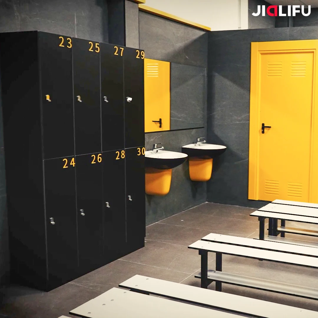 Hot Sale Custom Style Spain 2 Compartment Gym Locker With Number Plates