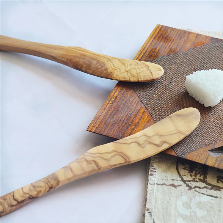Italian olive cheese butter knife  wooden table knife wholesale