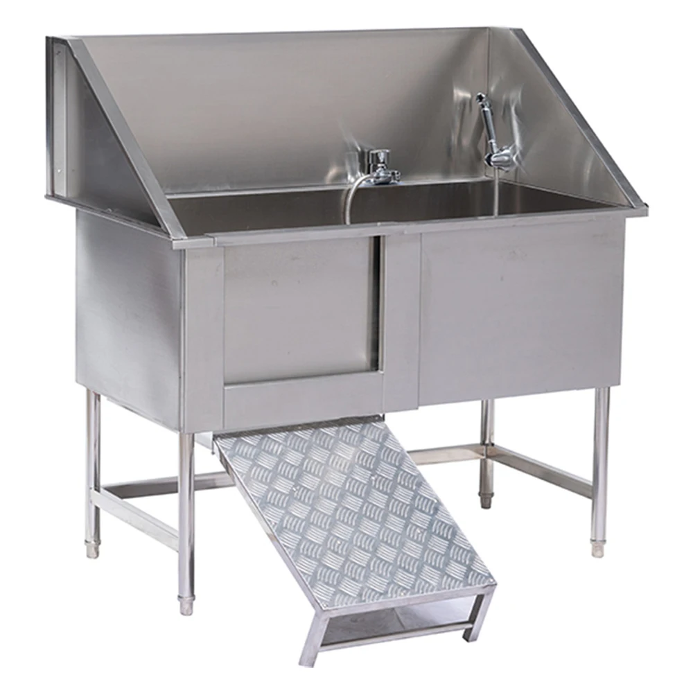 Stainless Steel Pet Durable Bathtub Dog Wash Pet Bathtub SPA Bath Tank Vet Cat Clinic Shop