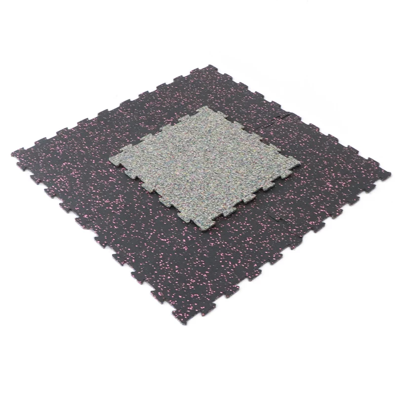 1m x 1m Interlocked EPDM Rubber Flooring Tiles 15mm 20mm Gym Brick Sports Mat