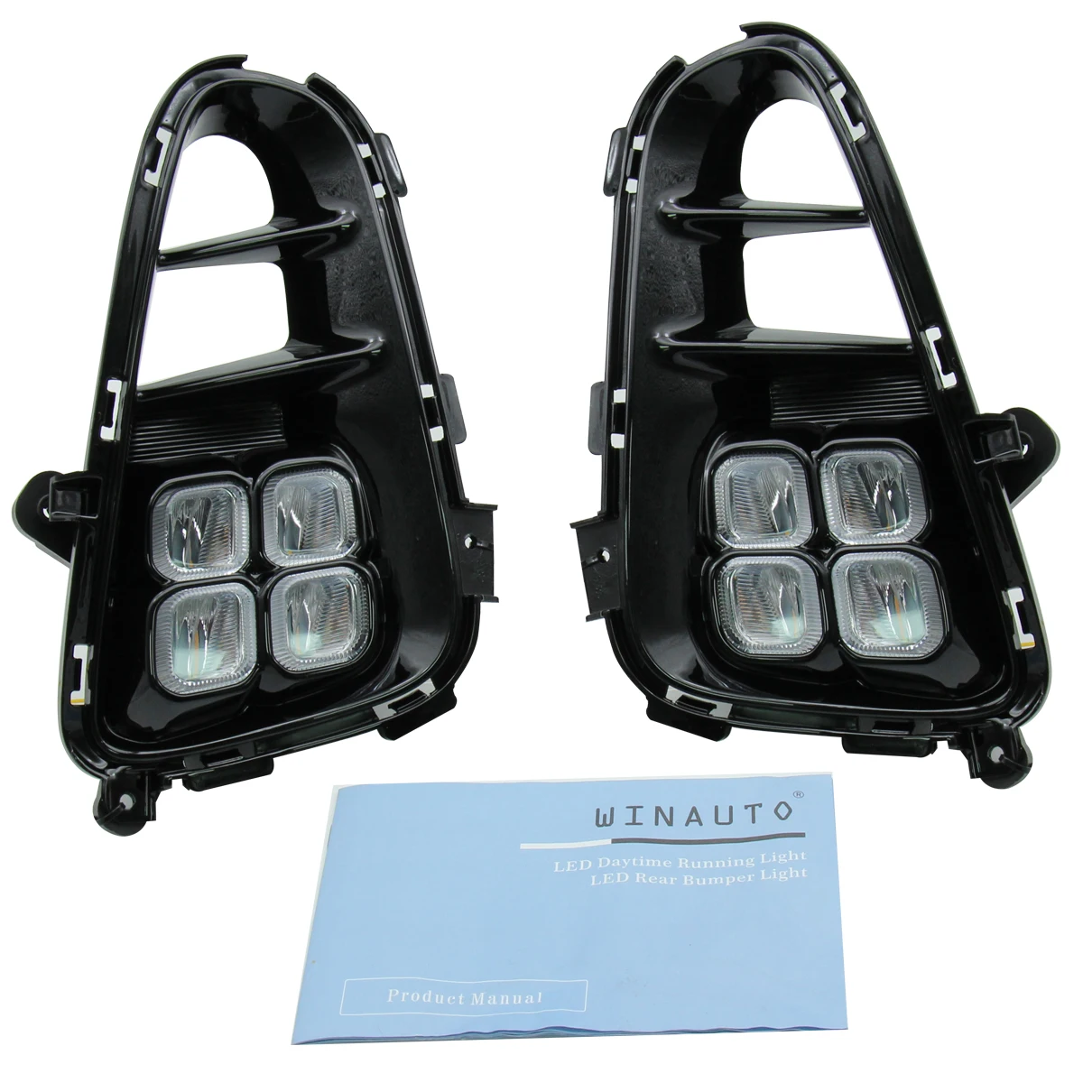 WINAUTO High Quality LED DRL Fog Light for Kia Picanto Hot Selling LED Daytime Running Lights for Kia Picanto 2018-2020