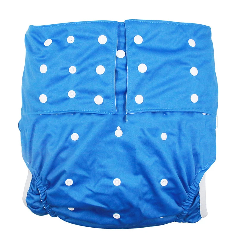 Plus Size Adult Cloth Diaper Pants Washable Leak Proof Elderly Diaper Inserts Waistband Snap Adjustable