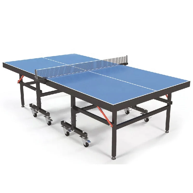 Portable standard size HDF pingpong table foldable table tennis table with wheel