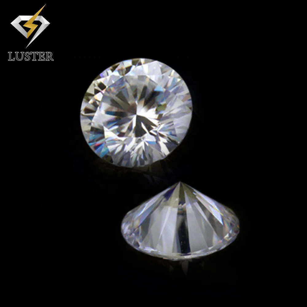 Moissanite Round Brilliant Cut  D/E/F Color White VVS Diamonds Round  Loose Moissanite