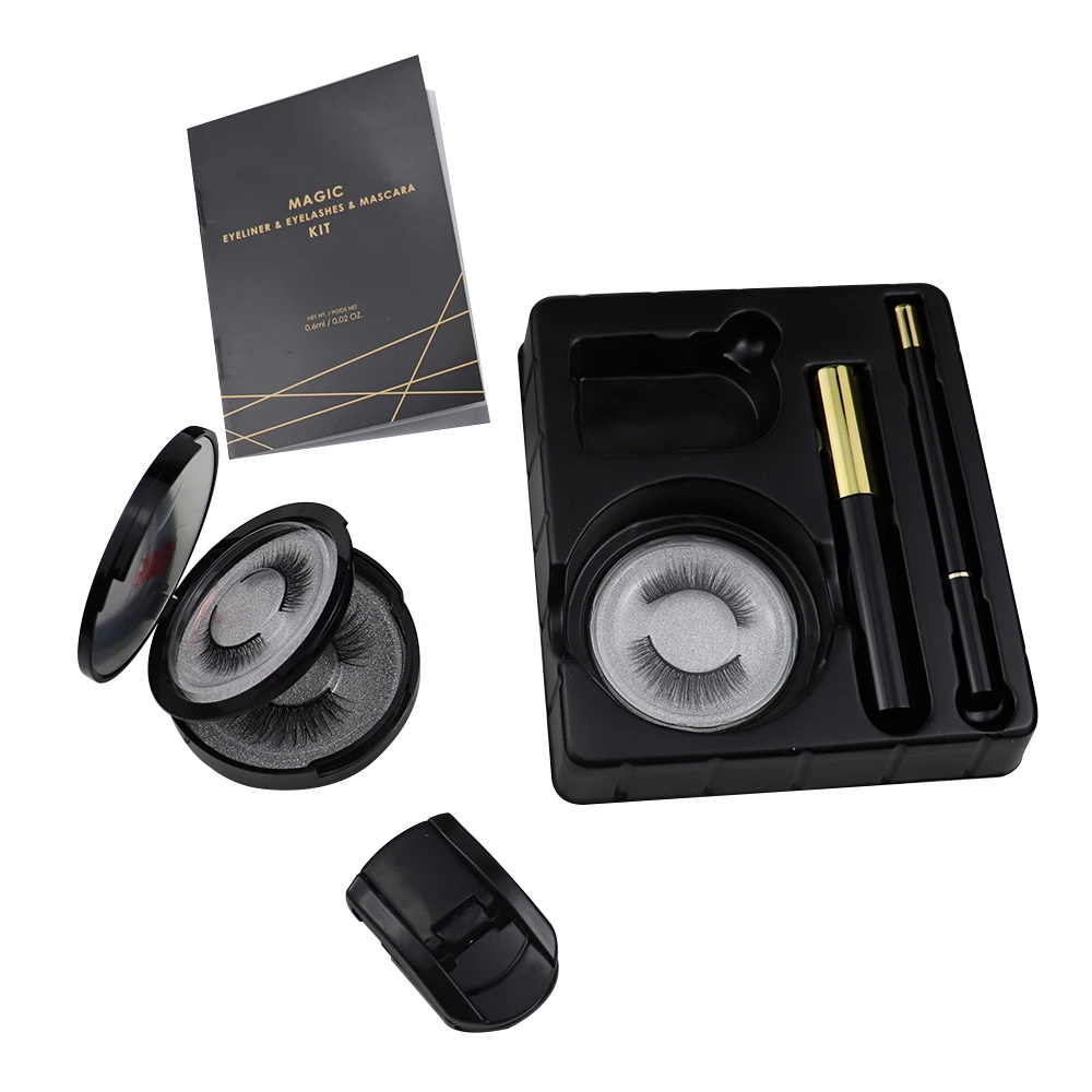 Magnetic Eyelashes natural False Eyelashes Magnetic Liquid Eyeliner & Magnetic False Eyelashes