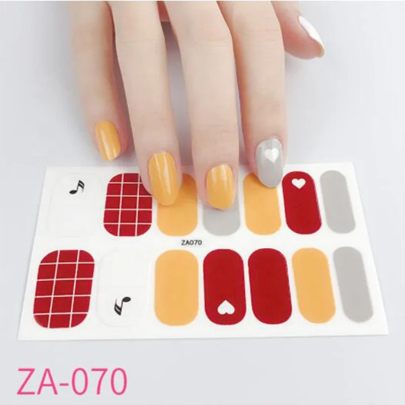Wholesale Nail Stickers Designer Luxury Nail Stickers Non Toxic Full Cover Nail Art Kits Professional Set