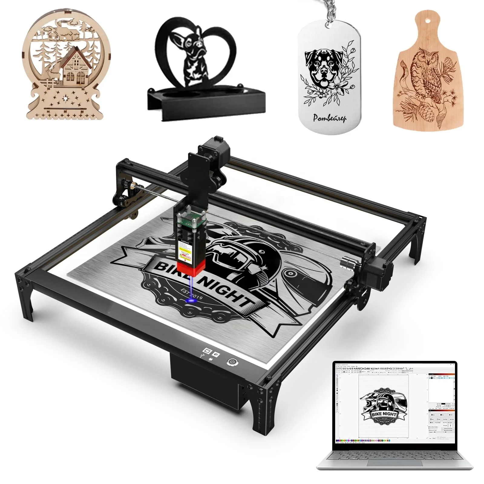 BlueTimes sculpfun лазерный гравер s30 pro max 20 Вт диодный гравировальный станок для дерева стекла акрилового металла