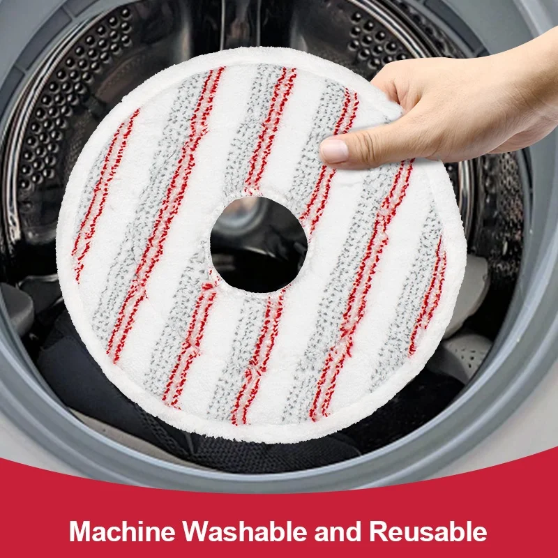 Hot Selling Round Household Microfiber Mop Head for Vileda Spin Clean Mop Floor Cleaning Towel